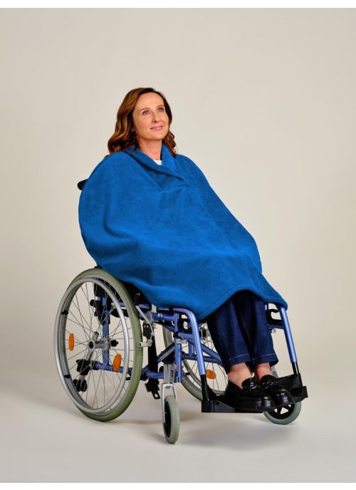 Cape polaire pour fauteuil roulant