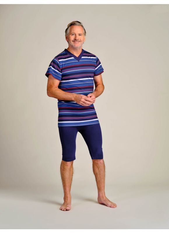 SLIMBELLE Body Homme ABDL Manches Courtes - Grenouillère Pyjama Une Pièce Confortable, Boutons Pressions Entrejambe, Tissu Doux Respirant
